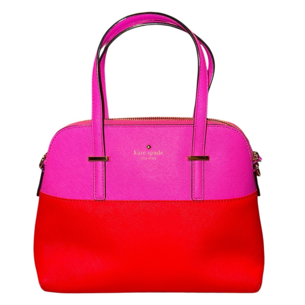 NWOT Kate Spade Vibrant Pink and Red Satchel